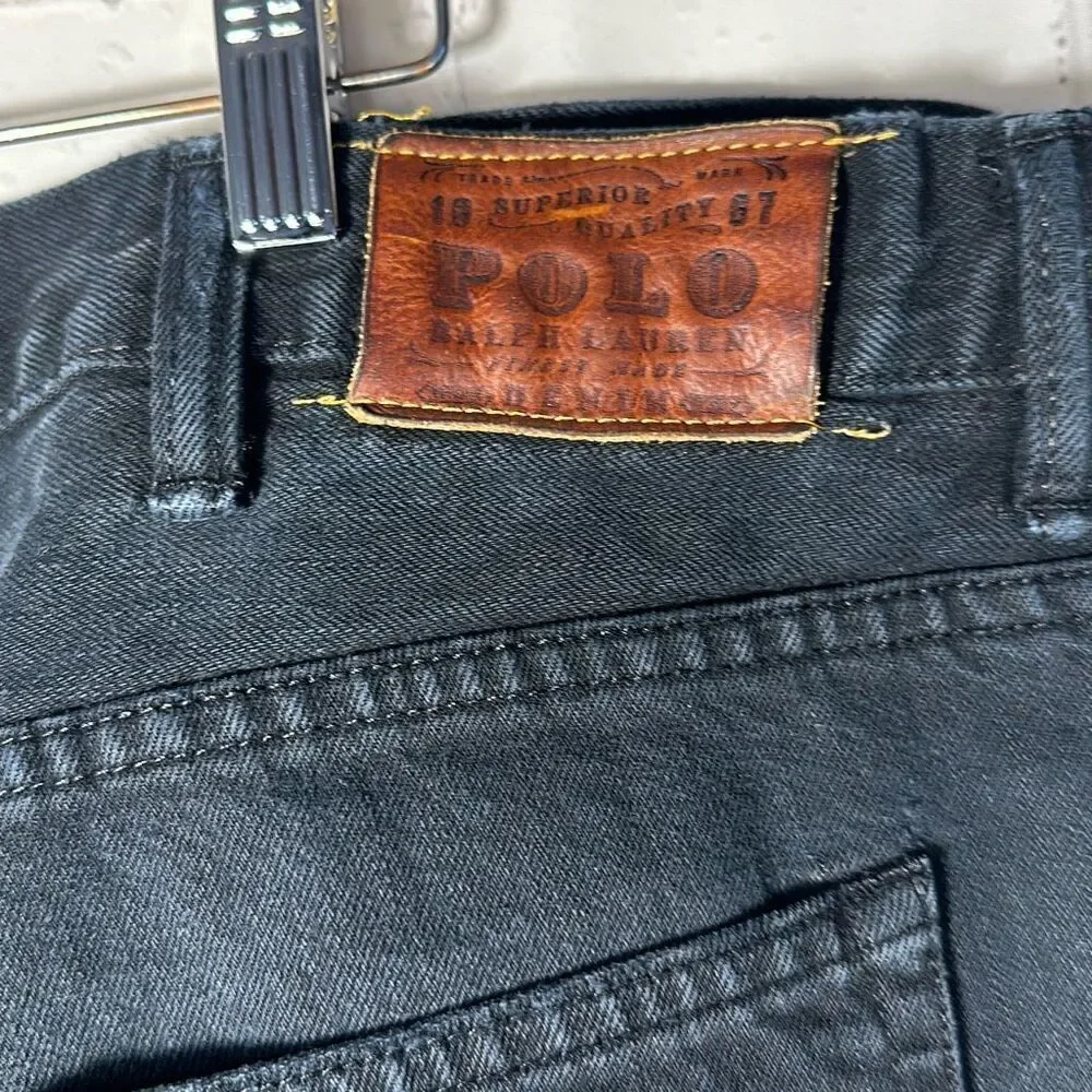 Polo Ralph Lauren Mens Classic‎ 867 Black Jeans size 46B/30 100% Cotton